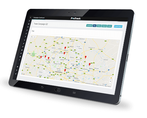 postrack app map interface